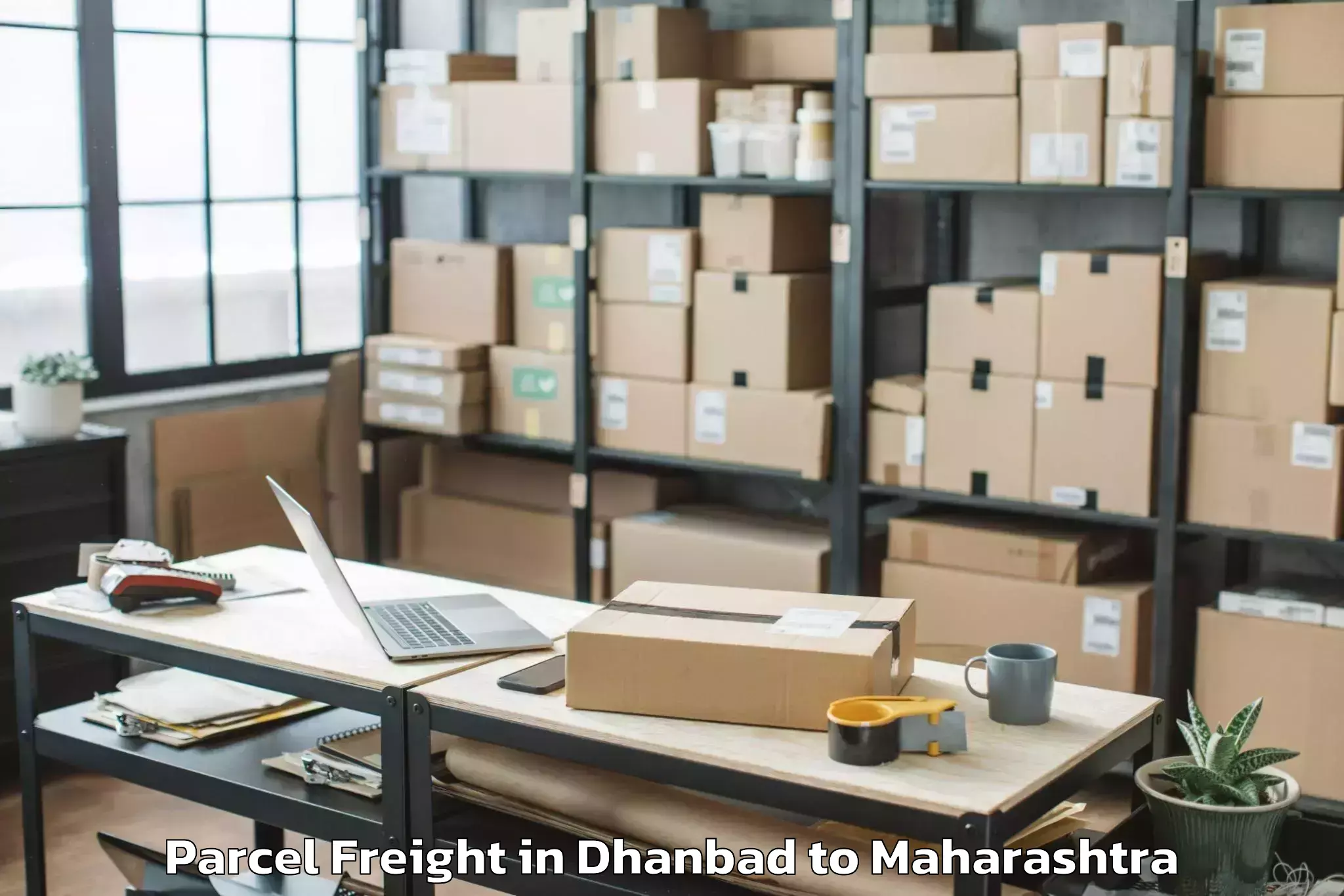 Easy Dhanbad to Punyashlok Ahilyadevi Holkar S Parcel Freight Booking